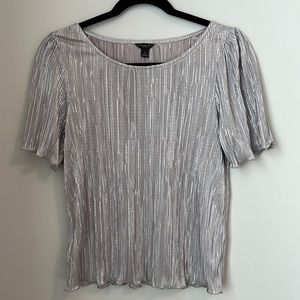 Petite Silver Blouse